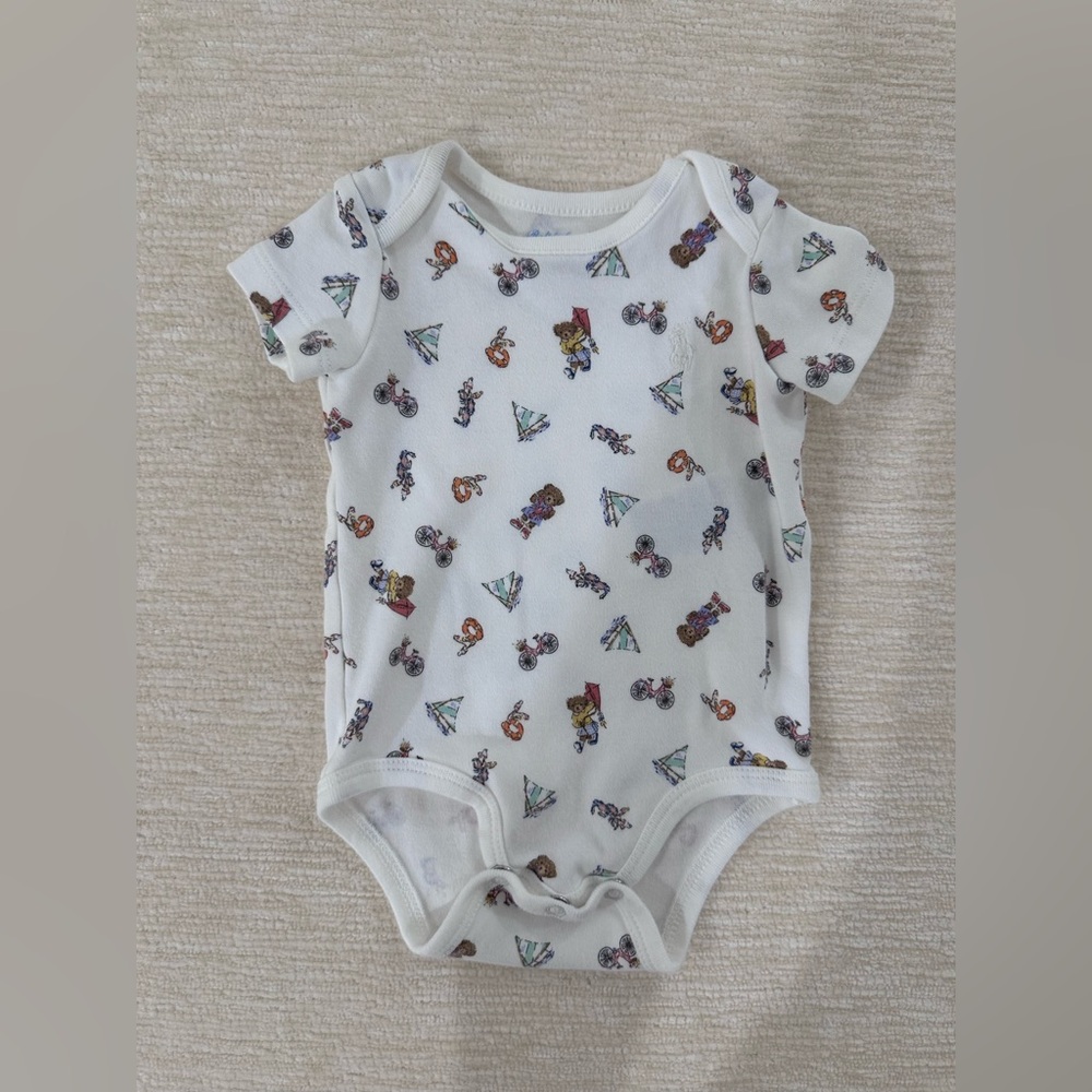 Polo Ralph Lauren Baby Bodysuit with Colorful Prints